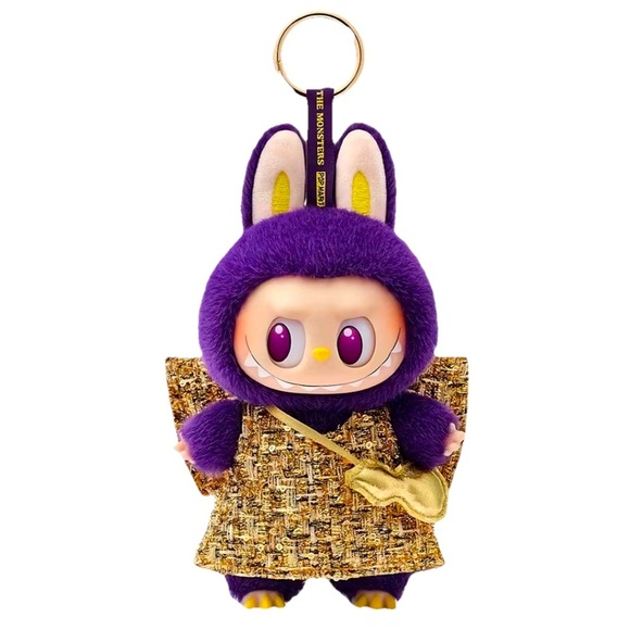 PopMart Authentic LABUBU × PRONOUNCE WINGS OF FORTUNE Vinyl Plush Hanging Card - Picture 1 of 12